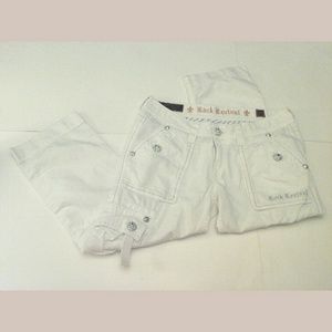 Sold....Rock Revival Crop Cargo Capri